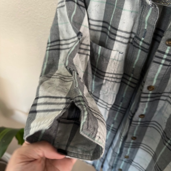 CARHARTT WOMEN'S TWILIGHT RELAXED 3/4 SLEEVE PLAID SHIRT - Picture 7 of 9